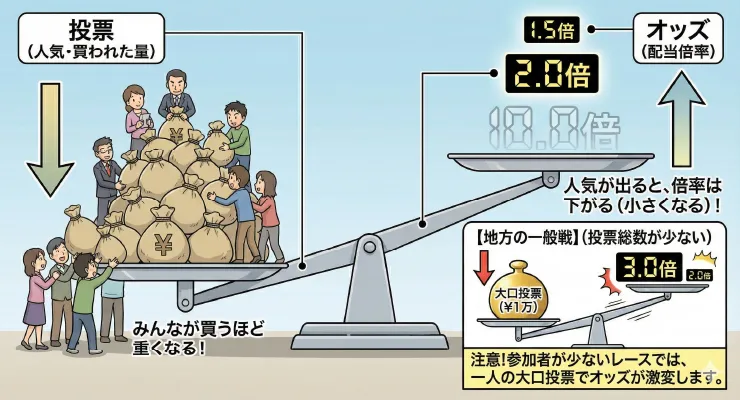 オッズが変動する仕組み