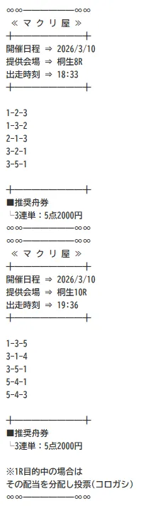 3月10日桐生コロガシ2