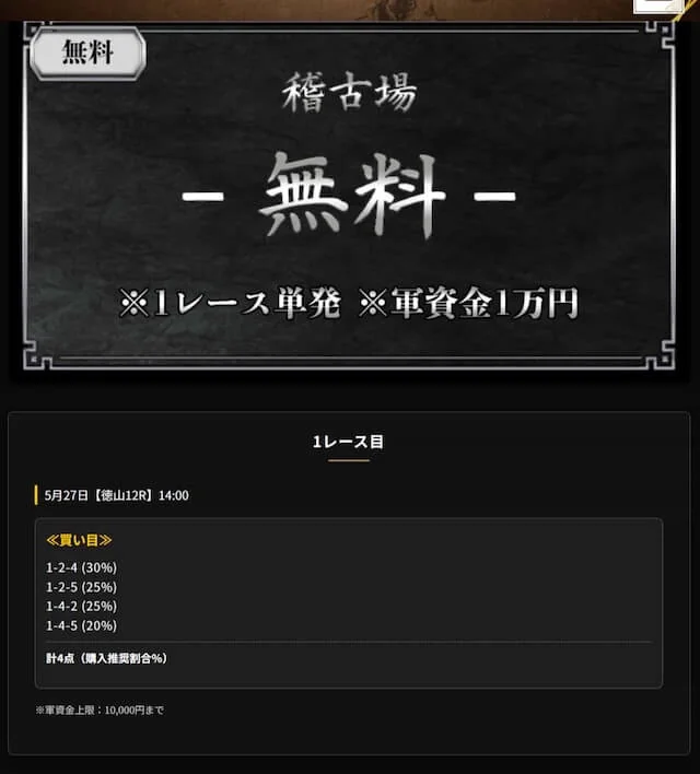 5月27日徳山12R