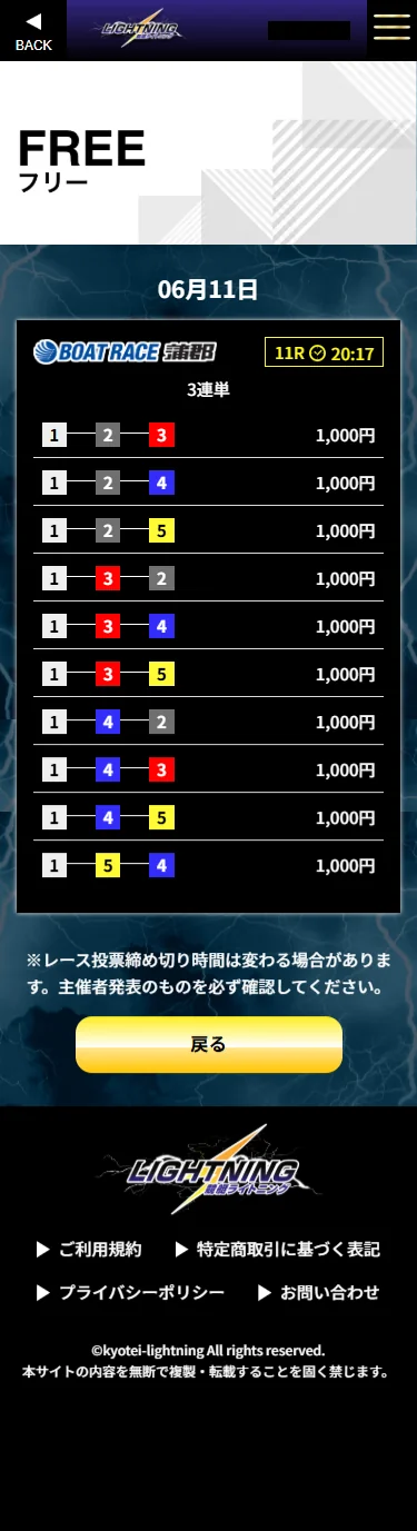 6月11日蒲郡11R